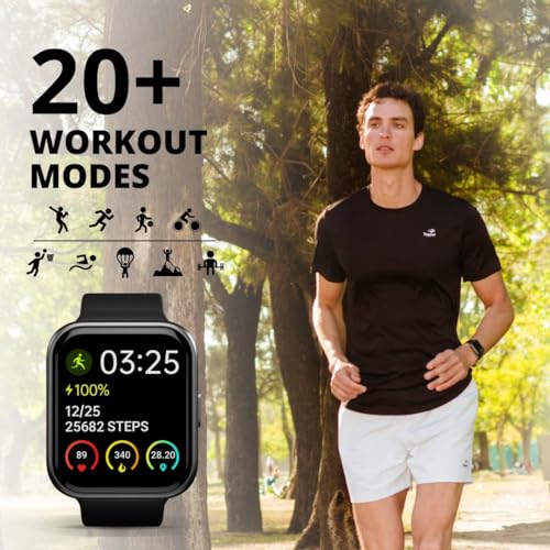 Spade & Co Health Smartwatch 3 - Health, Fitness & Activity Tracker with 10+ Day Battery Life, Alexa Built-in, Bluetooth Call, Sleep Monitor, Waterproof for iPhone & Android, Men & Women