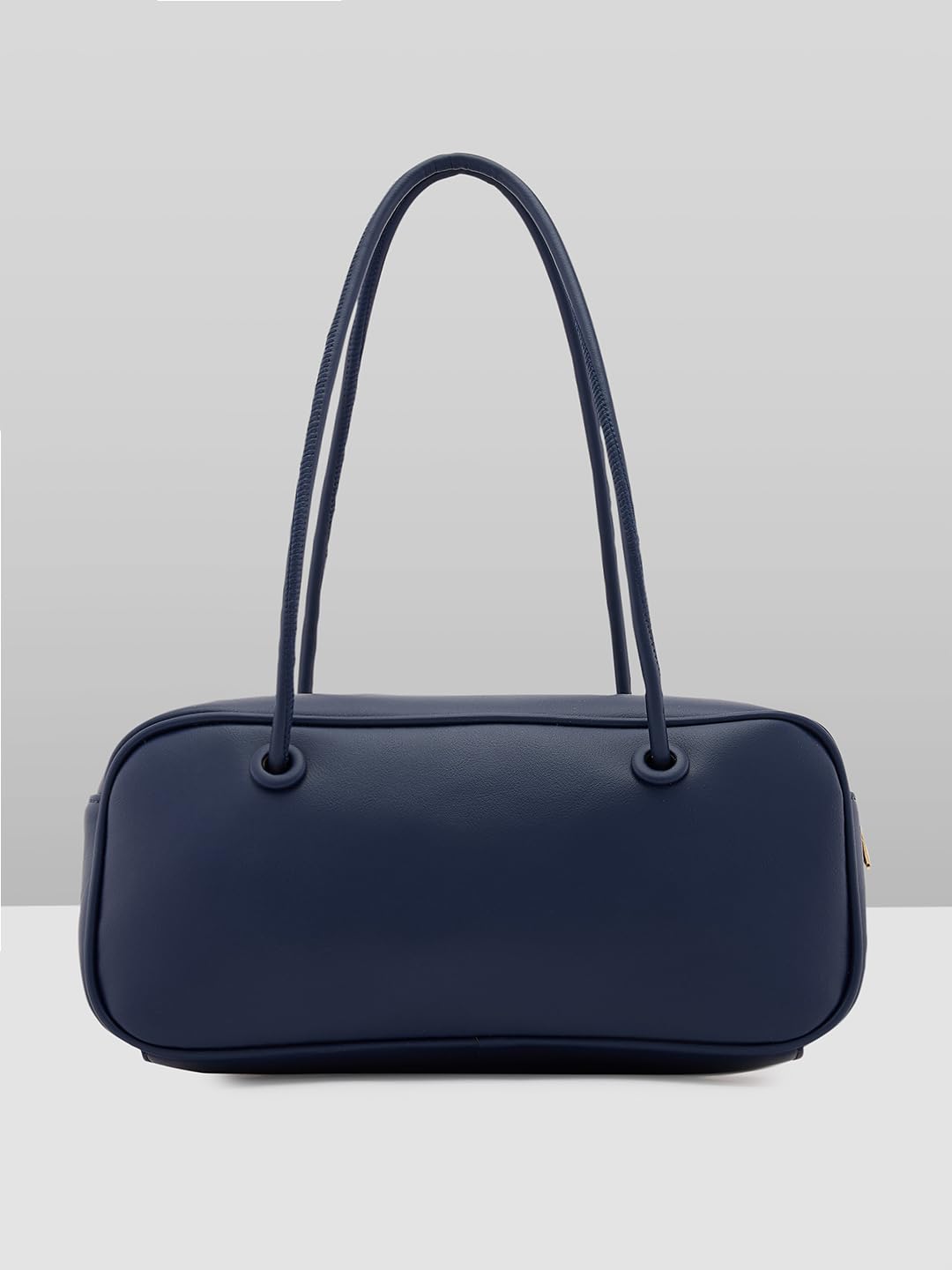 Caprese Bloom Baguette Medium Navy Shoulder and Handheld Bag|Chic, Versatile Design for Everyday Use, Stylish Handbag for Casual or Formal Occasions, Perfect for Work, Travel, and Special Events