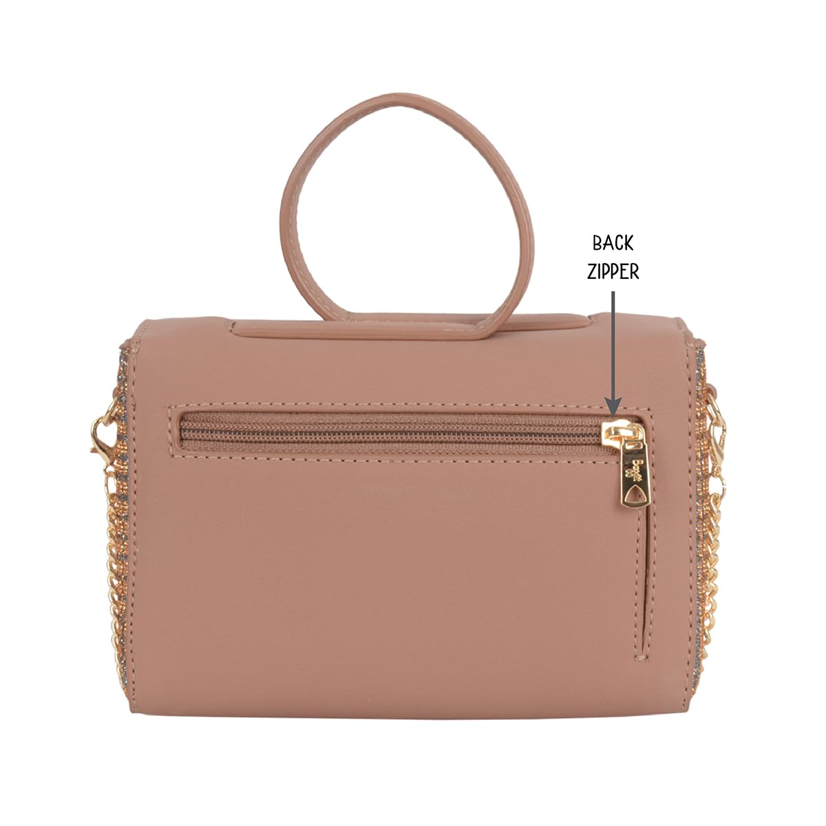 Baggit Women Brown Xxxs Size Satchel Sling Bag | Ladies Stylish Casual Cross Body Purse Handbag