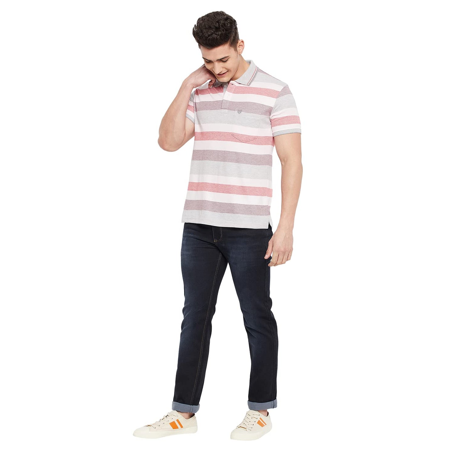 Duke Stardust Men Slim Fit Stretchable Jeans (SDD5180_D.Blue_32)