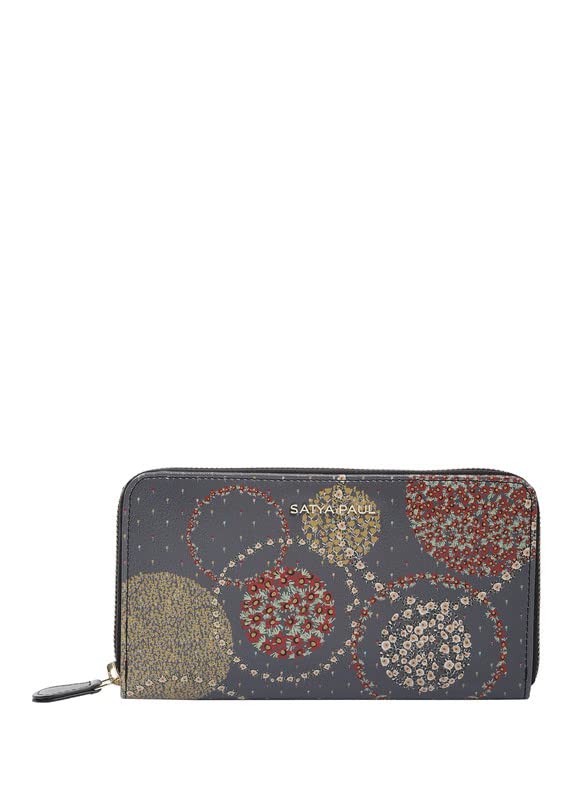 Satya Paul Grey Medium Wallet for Women Ladies