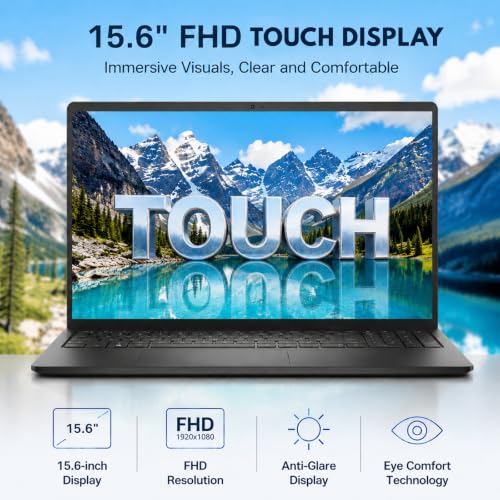 Dell 15 Touchscreen Laptop, Intel 13th i5-1334U, 16GB DDR5 RAM, 512GB SSD