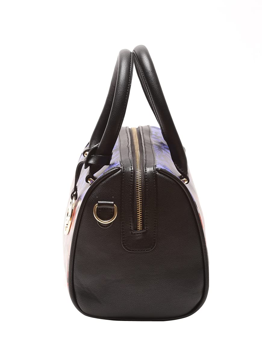 Satya Paul Faux Leather Multi Women Bowling Bag