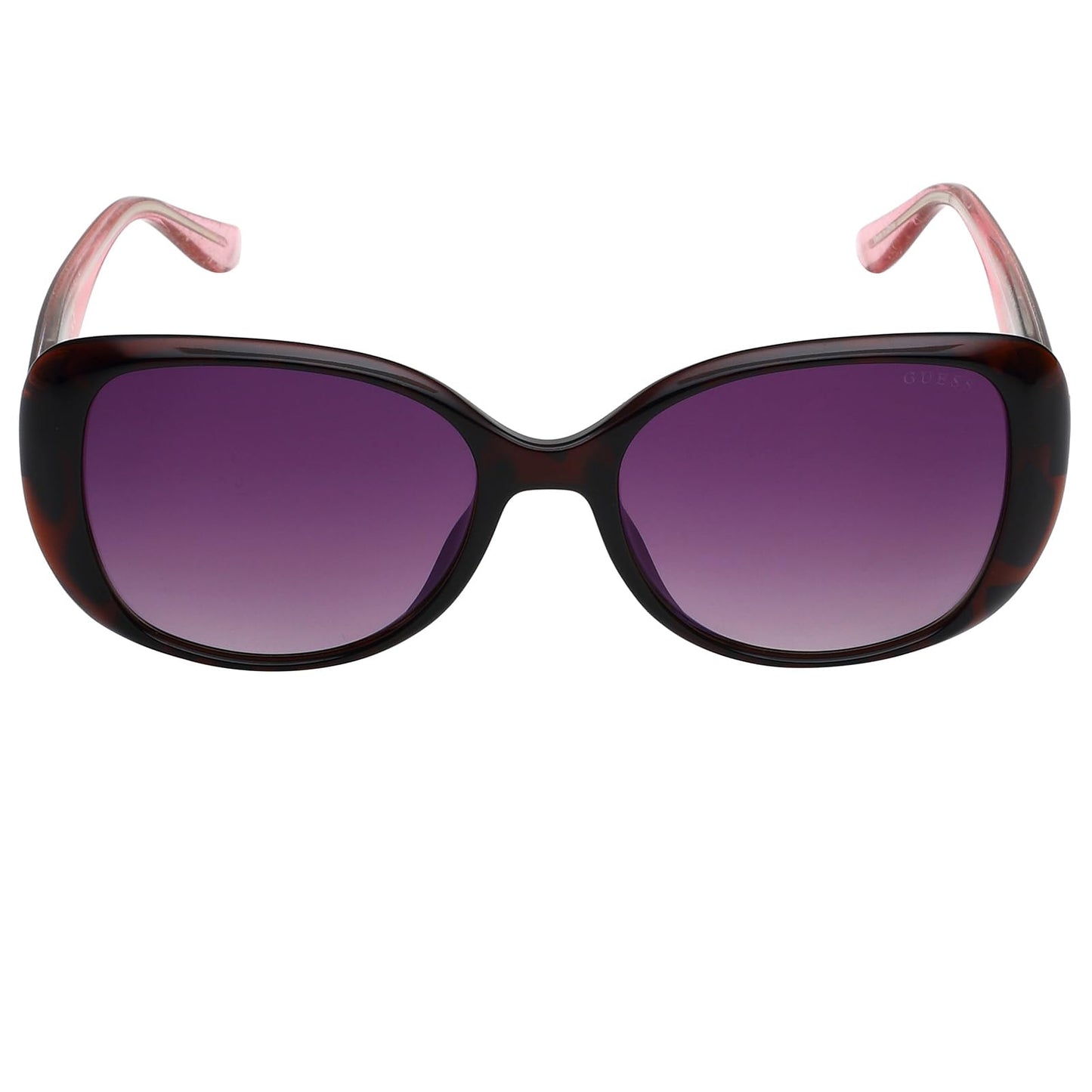 GUESS None Square Women's Sunglasses WOMEN S7554 52F 54 SUNGLASSES|54|BROWN GRADED Color Lens