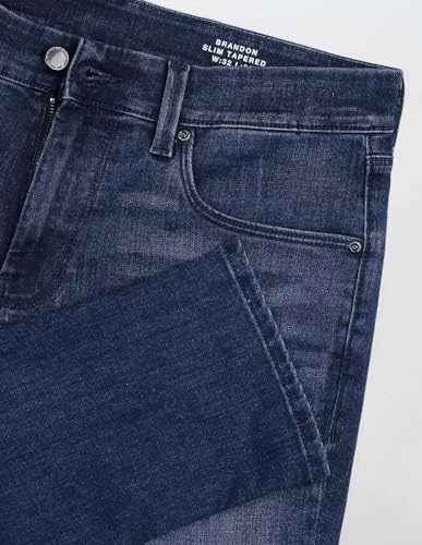 U.S. Polo Assn. Denim Co. Men's Brandon Slim Tapered Fit Blue Jeans (UDJEN1858_Blue_34)