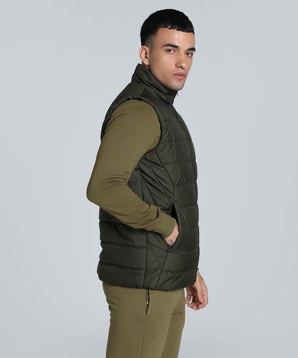 Puma Men's A-Line Coat (848939_Dark Olive