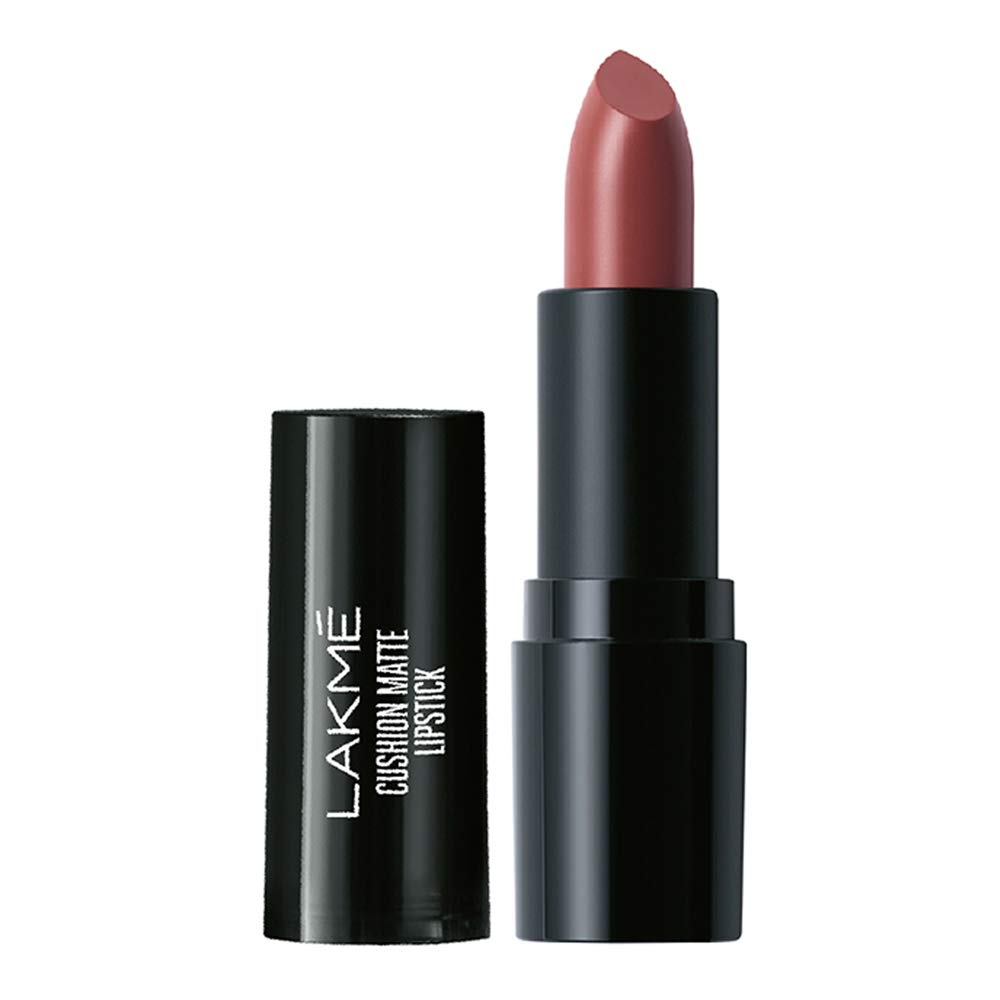 Lakme Forever Matte Lipstick, Waterproof, Non Drying, Creamy Matte Bullet Lipstick Made With French Rose Oil Extracts, Nude Toast, 4.5g