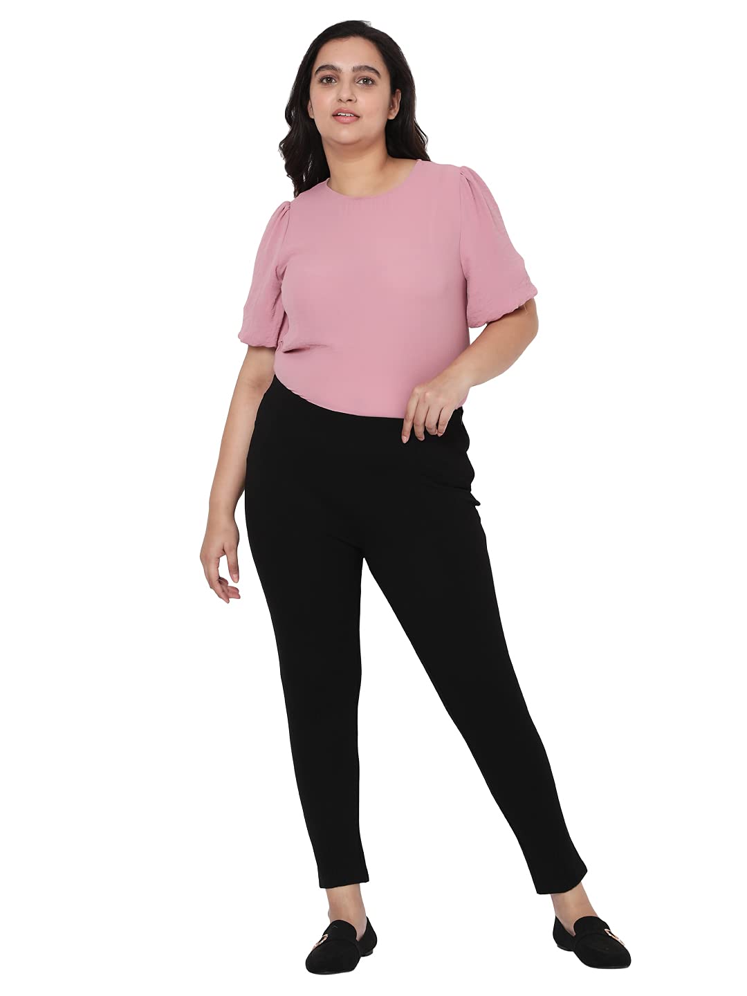 VERO MODA Women's Skinny Casual Pants (249365201_Black_S)