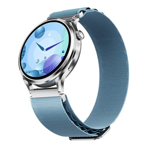 boAt Lunar Discovery Pro, 1.39" Display, Premium Metal Build, Round Dial, Emergency SOS, Functional Crown, Multiple Sports Modes, HR,SpO2 & Sleep Tracking, Smart Watch for Men & Women (Sports Blue)