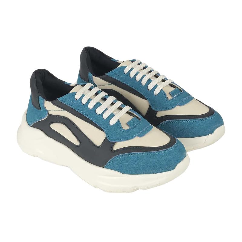 tresmode Balenci Blue Women's Sneakers in Size 8 UK / 41 EU
