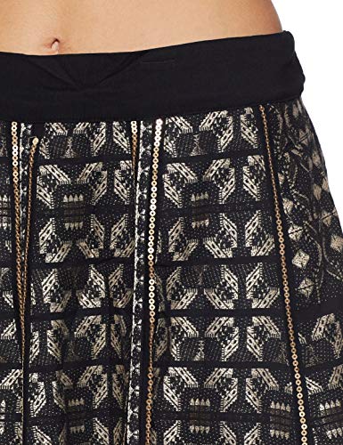 W for Woman Women's Maxi Skirt (17FE55226-11617_WL_Black_Black_L)