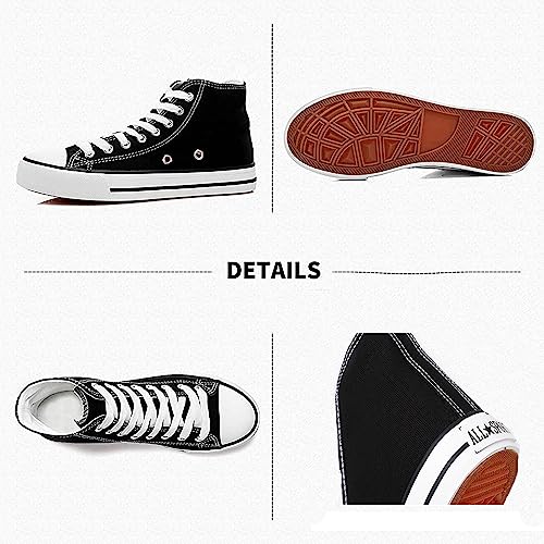 FTZ All Sports Canvas Walking, Gyming Shoes Sneakers for Women Black 4