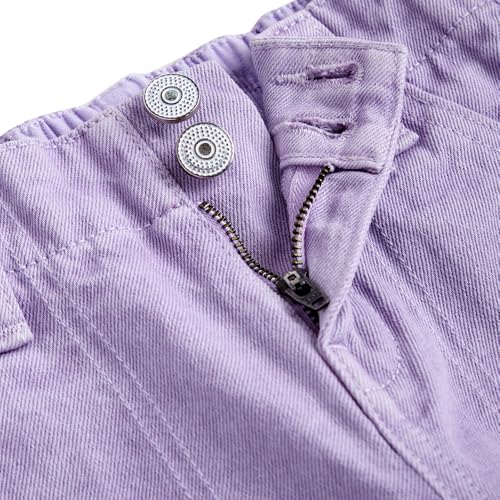 Hopscotch Girls Regular Fit Pants in Lilac Color For Ages (5-6 Years)