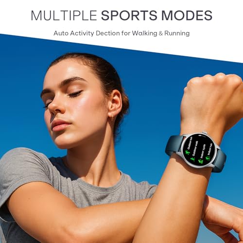 boAt Lunar Discovery Neo, 1.39" (3.5 cm) Round HD Display, Premium Metallic Finish, Animated Watchfaces, 100+ Sports Mode, Bluetooth Calling, Smart Watch for Men & Women (Ocean Blue)