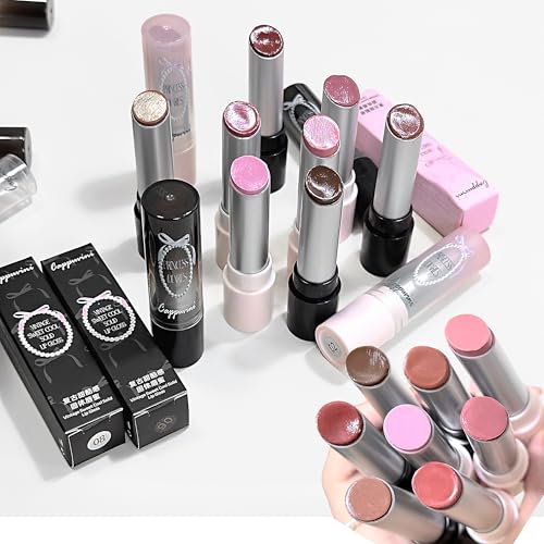 Cappuvini Retro Sweet And Cool Solid Lip Gloss | Smudge-Proof Color Lock Technology | Crystal Glossy Wet Look Lips | Comfortable Wear No Dryness | Curated Seasonal Color Options | Natural Pink Nude Brown | Instant Volume Plumping Effect | Affordable Luxur