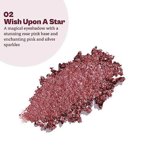 Typsy Beauty Magic Dust Cream Foil Shadow I Wish Upon a Star I Metallic Pink Rose Gold I Intensely Pigmented with Single Swipe Application I Glitter Shadow I Minimal Fall Out I Made In Korea I 1.9g