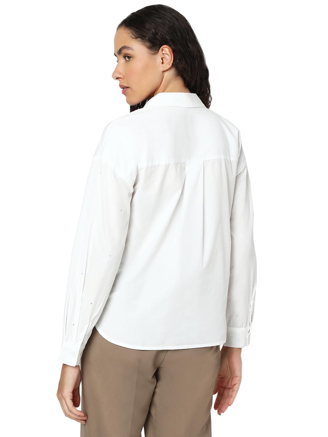 VERO MODA Women White Regular Fit Shirt