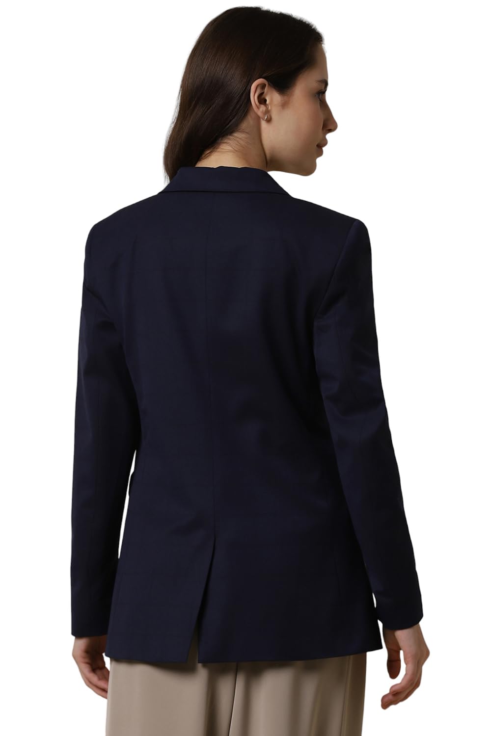 Allen Solly Women's Blazer (AHBZWRGF637019_Navy