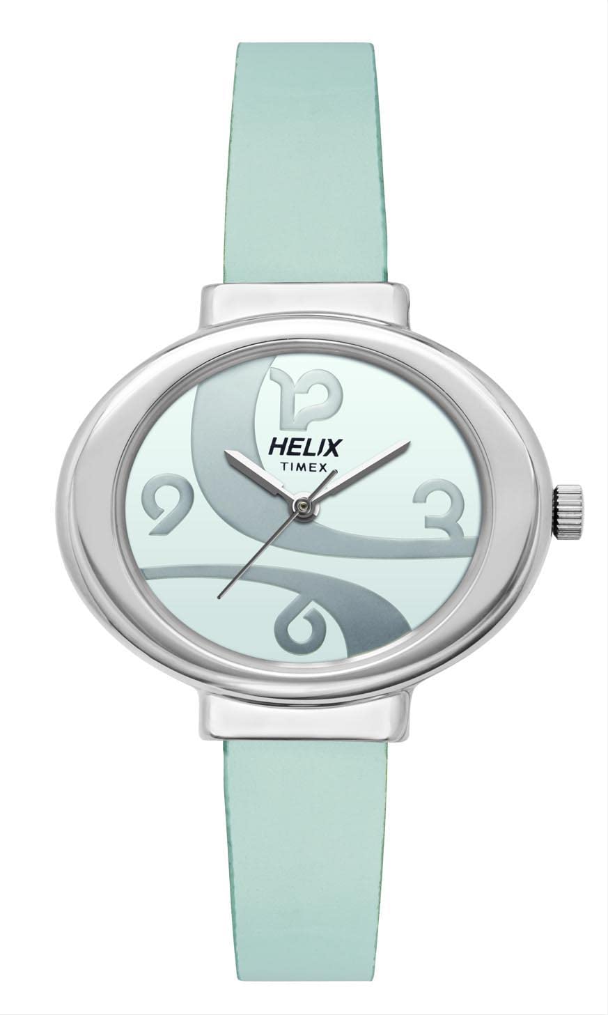 helix Leather Analog Blue Dial Women's Watch-Tw039Hl01, Band_Black