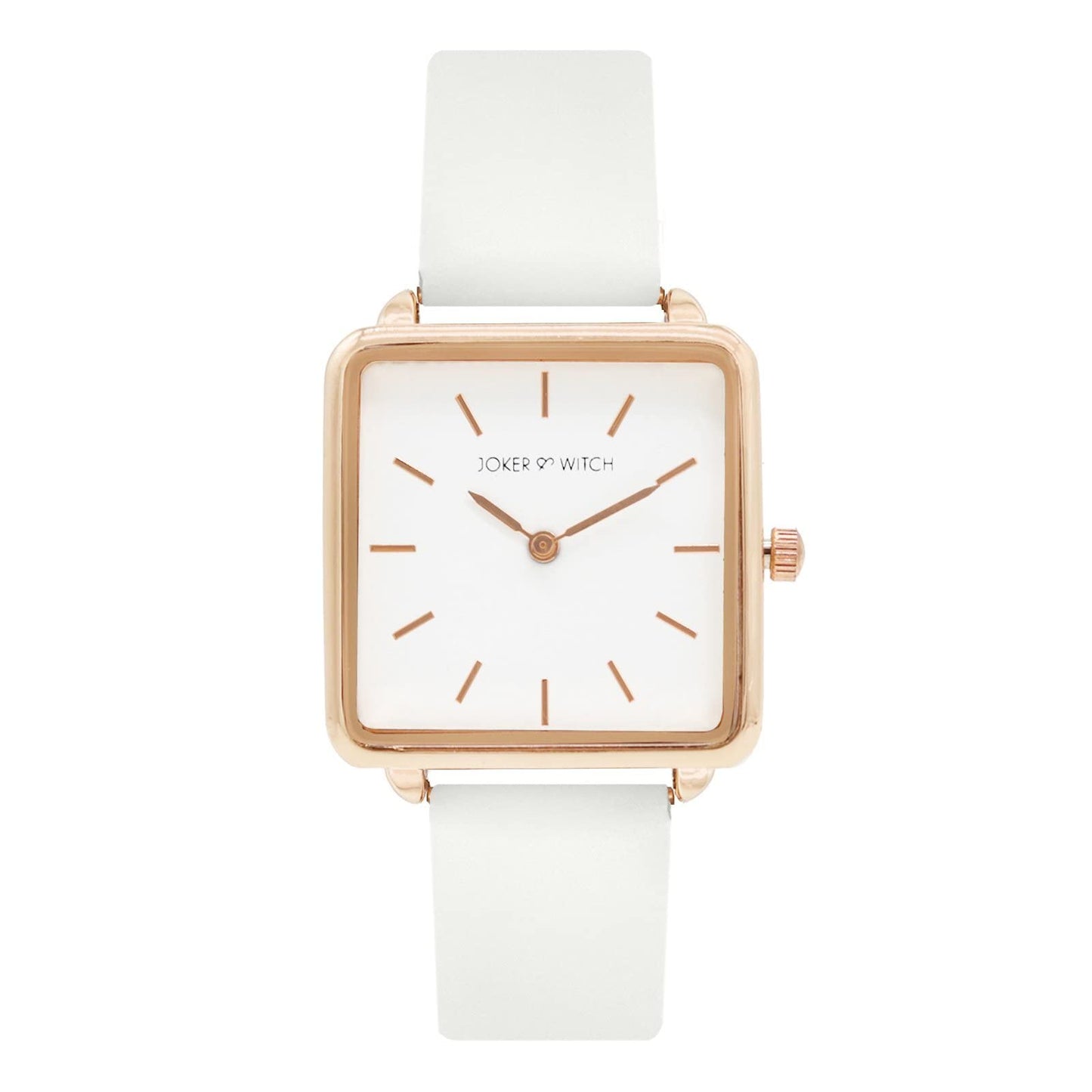 Joker & Witch Women Analogue Emily 28mm White Dial 16mm Faux Leather Strap Watch