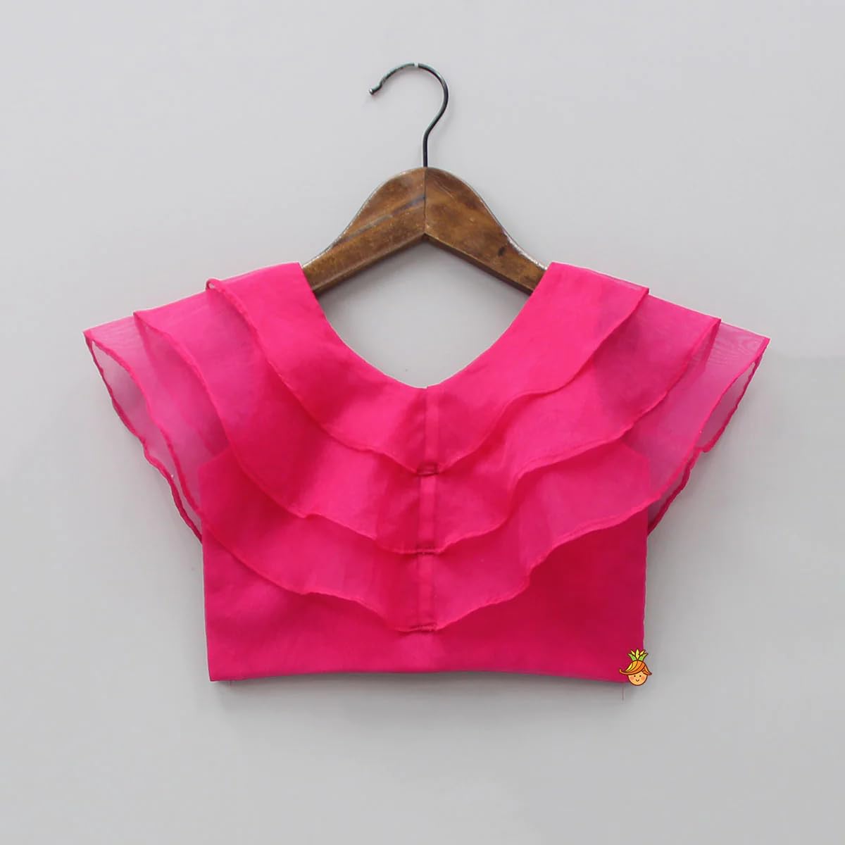 Helene Girl's Georgette Full Stitched Readymade Lehenga Choli | Printed Traditional Dress | Ethnic Wear for Girls (3-4 Years, Pink)