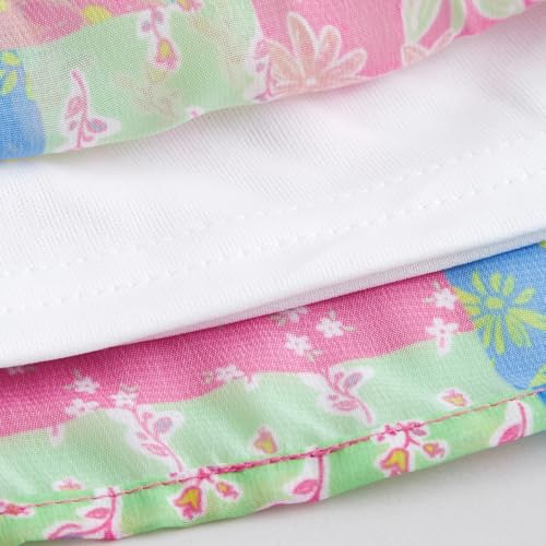 Hopscotch Girls Green Short Sleeves 2-Pc Cotton Applique Blouse And Skirt For Ages(2-3 Years)