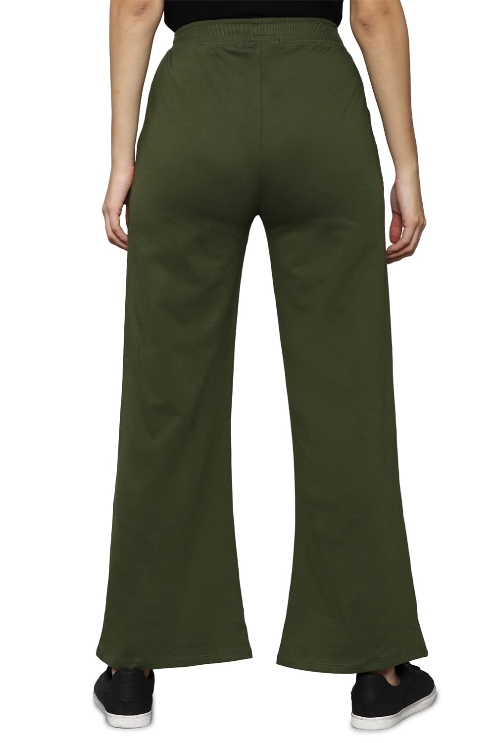 Allen Solly Women's Regular Casual Pants (Green)