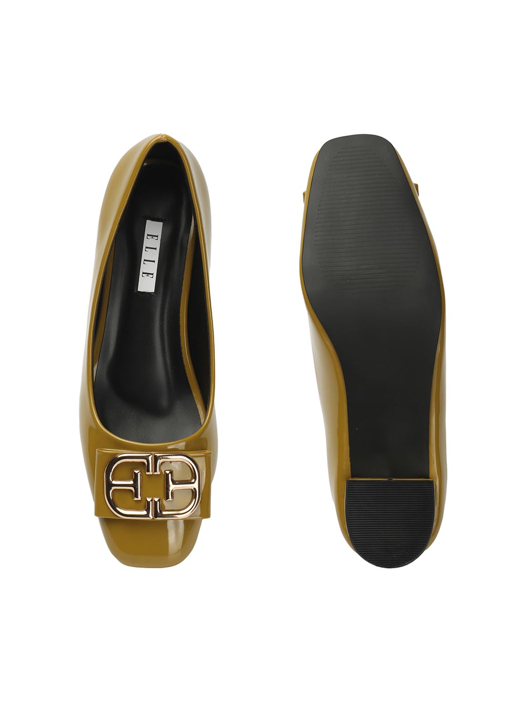 ELLE Women Shoes, Mustard, UK-4
