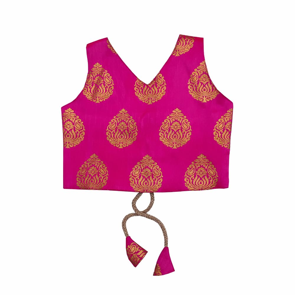 satyamfab Girls' Fully Stitched Mono-Net Lehenga Choli Set and Elegant Design for Effortless Glamour Stylishly Stitched Choli, Graceful Dupatta, Ready-To-Wear (5133_orange KANIKA (12-18 Months)