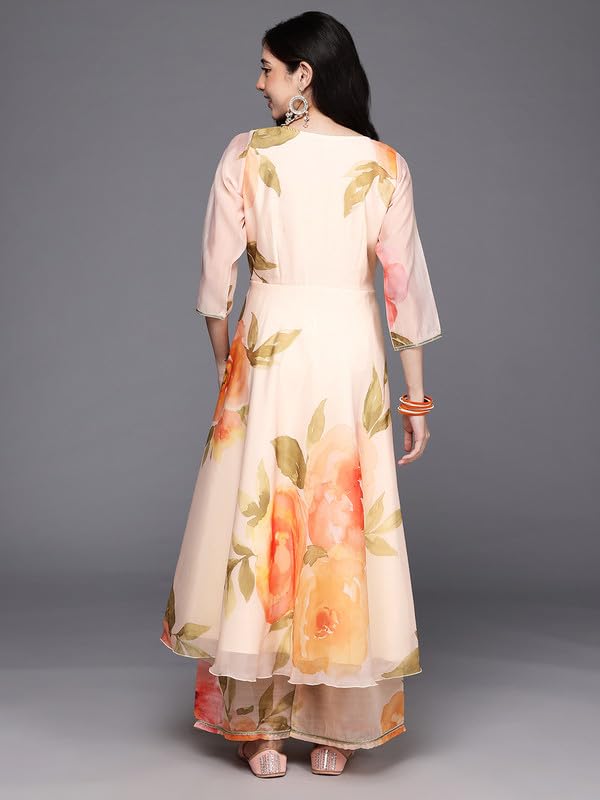 Ahalyaa Women's Polyester Kurta Set (AHKUPZ-COMBO-1126_Off White