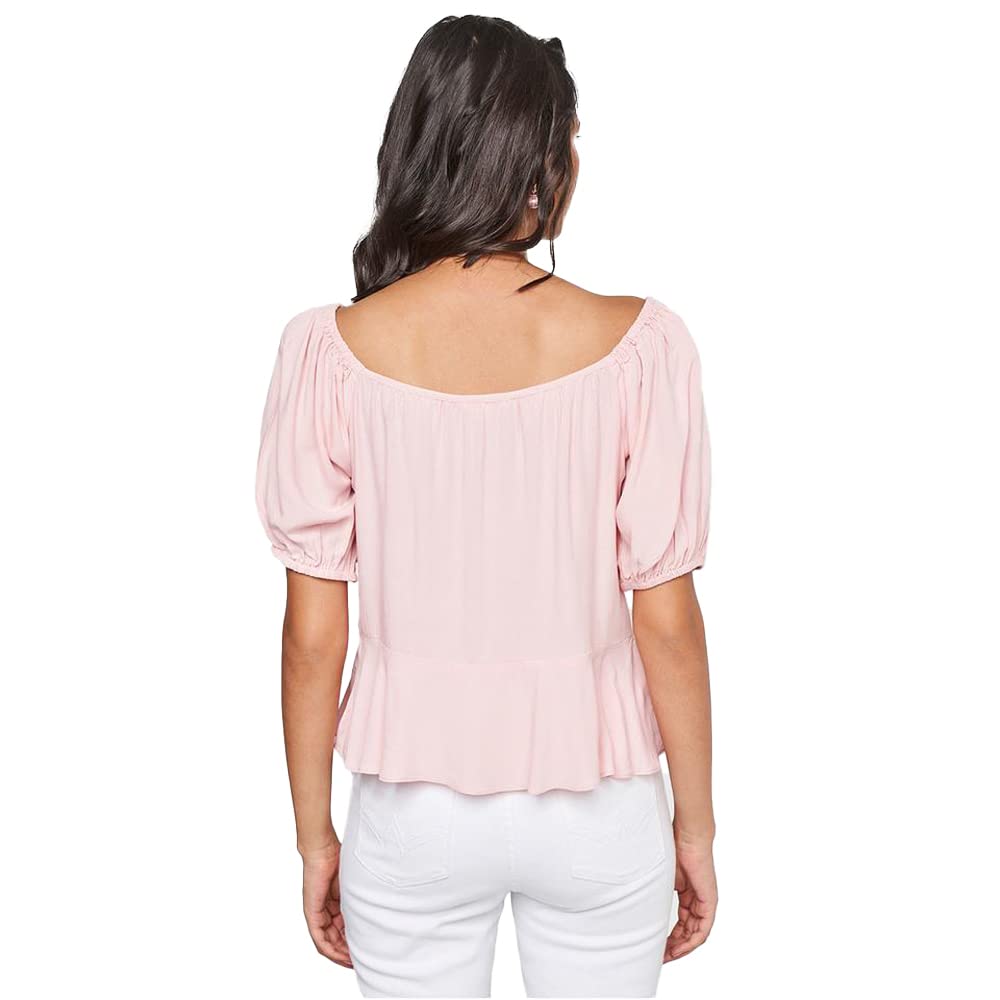 AND women's Regular Shirt (SS22AS071TRM_Pink 12)