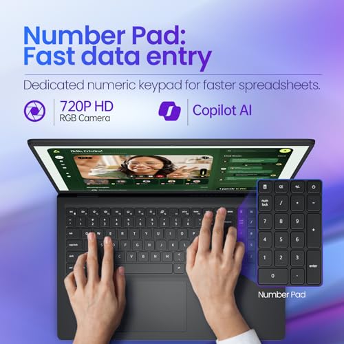 Dell 15 Business Touchscreen Laptop–Intel Core i7-1355U (10-Core), 32GB RAM, 1TB SSD Windows 11 Pro, Office 365 for the Web –15.6" FHD Touch, AI Copilot –2026 New Computer