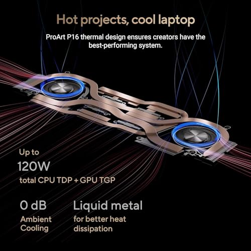 ASUS ProArt P16 OLED (2025), AMD Ryzen AI 9 HX 370, RTX 5080-16GB,64GB RAM, 2TB SSD, 16"/40.64cm Touchscreen, 4K, 120Hz,Windows 11,M365 Basic (1Year)*/Office 2024, Nano Black, 1.95Kg,H7606WW-SE023WS