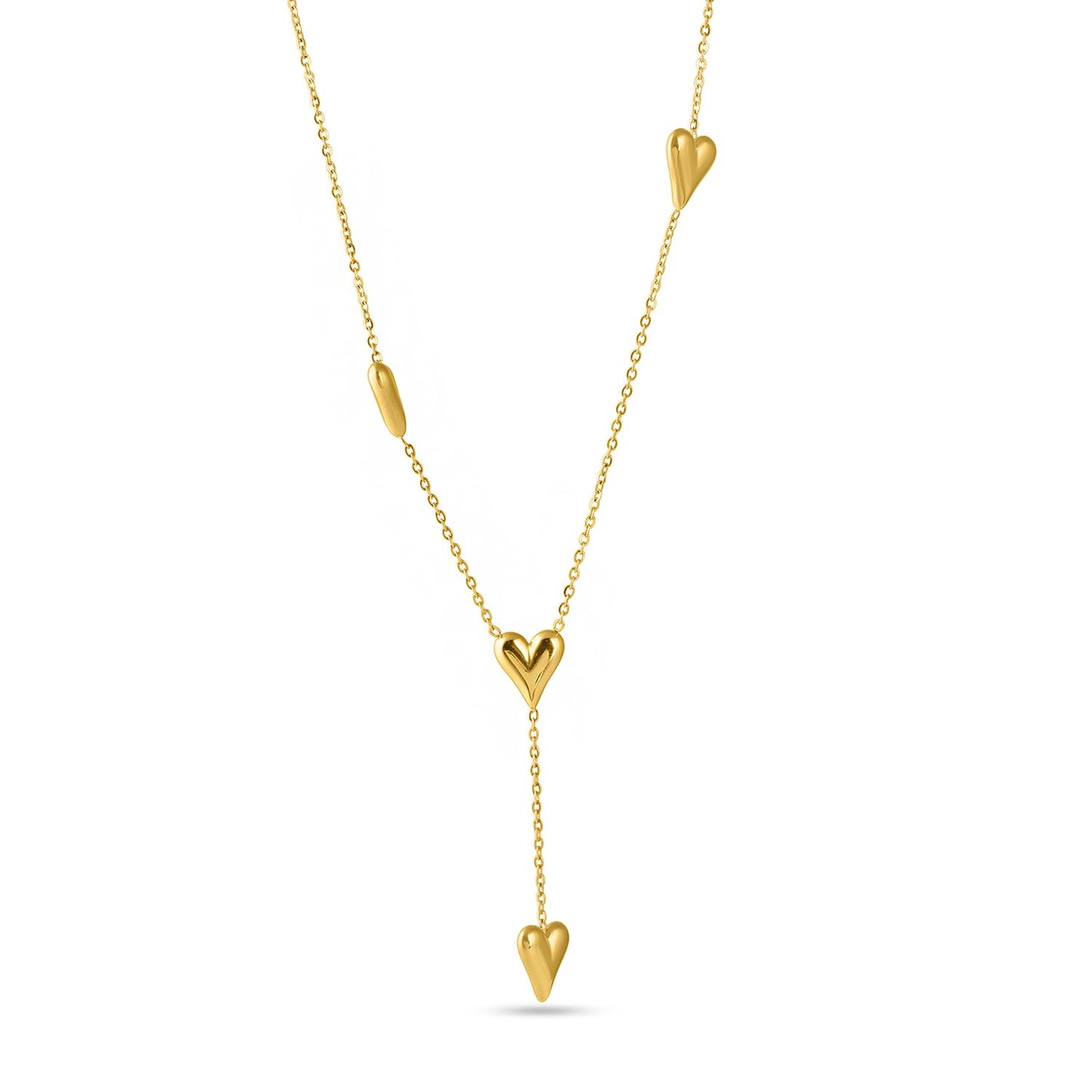 PALMONAS Heartstrings Gold Necklace for Womens - Waterproof & Anti-Tarnish, Gift for Girls & Women
