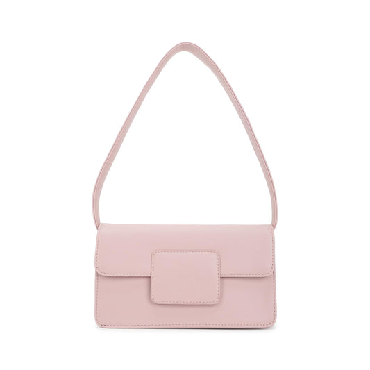 Fastrack Blush Muse Shoulder Bag For Women | Faux-Leather Bag with Silver Hardware | Stylish Shoulder Bag For Daily & Casual Use