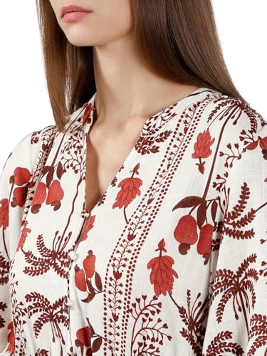 VERO MODA Women's Fit and Flare White Dress