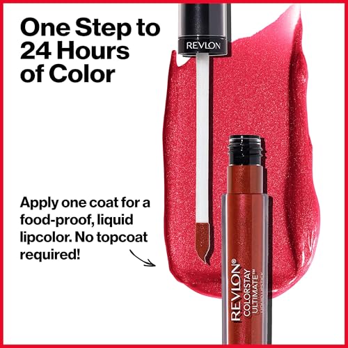 REVLON ColorStay Satin Ultimate Liquid Lipstick, Premium Pink