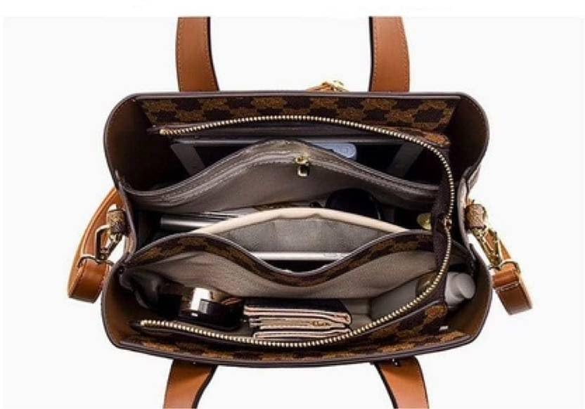 NAMCHI women handbag handpurse light brown (Brown)