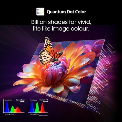 TOSHIBA 139 cm (55 inches) C450ME Series 4K Ultra HD Smart QLED TV 55C450ME (Silver)