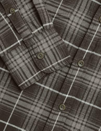 U.S. Polo Assn. Denim Co. Men's Twill Tartan Checked Shirt (UDSHT1976_Olive_39)