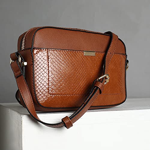 Accessorize London Women's Piper Tan Small Sling Handbag
