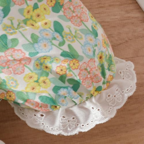 Hopscotch Girls Short Sleeves Floral Print White Color Casual Dresses (18-24 Months)