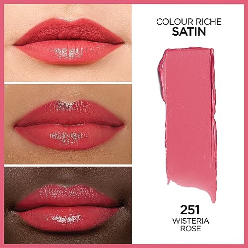 L'Oral Paris Colour Riche Lipstick, Wisteria Rose, 0.13 oz.
