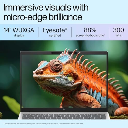 HP Pavilion Plus, 13th Gen Intel Core i5-1335U Laptop (16GB DDR5, 512GB SSD) IPS WUXGA Anti-Glare, 14"/35.6cm, Win 11, M Care Pack 2 Years Additional Warranty with Onsite Support
