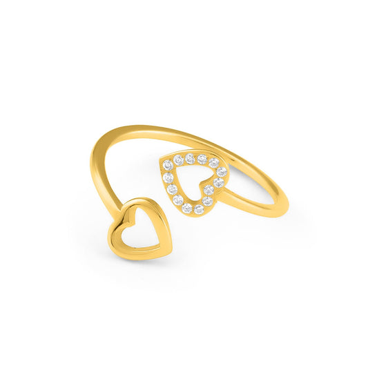 PALMONAS Modern Open Silver Triangle Adjustable Ring for Women - Gift for Girls & Women, Women's Jewellery | Waterproof & Anti Tarnish Rings