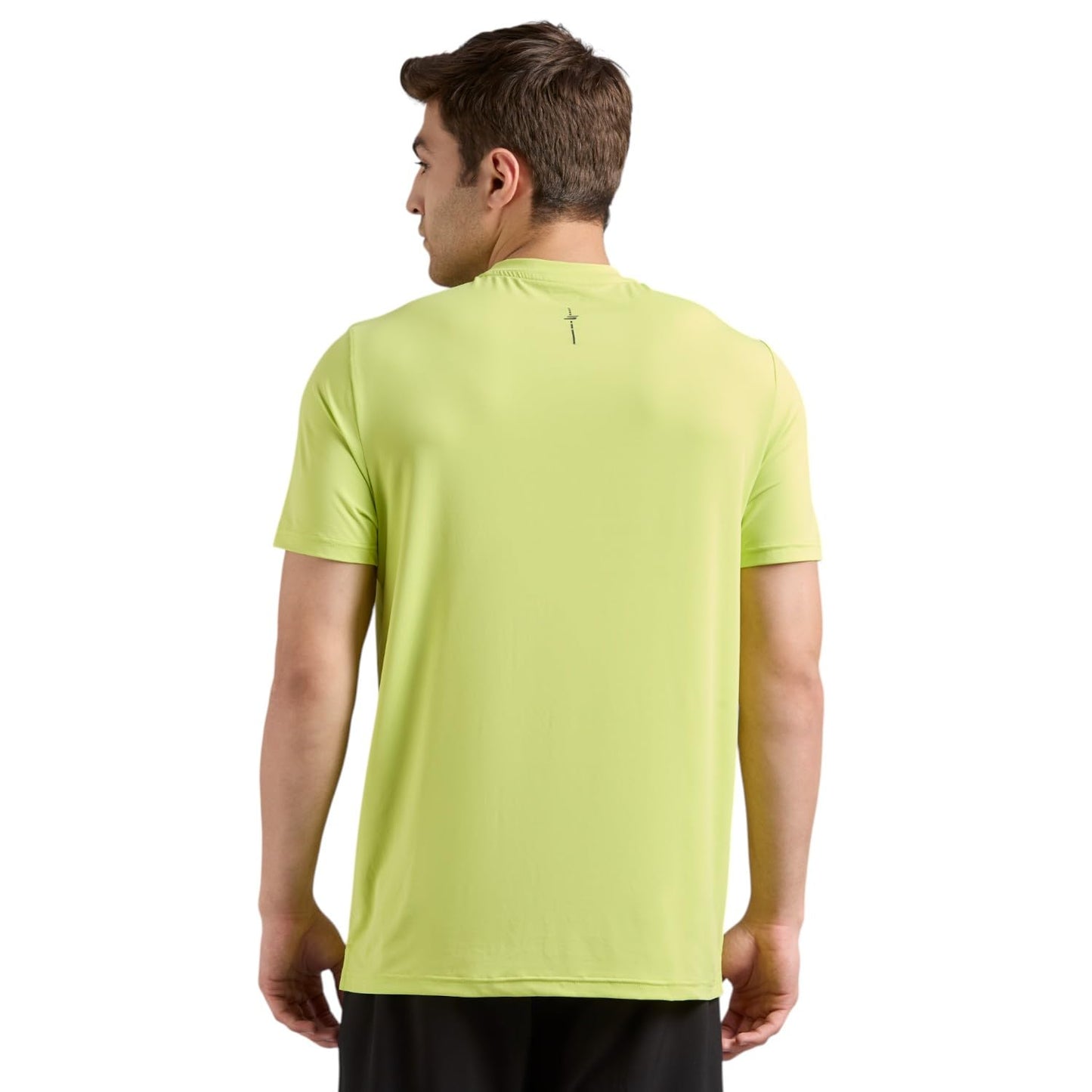 Skechers Men Newsprint Logo Green T-Shirts