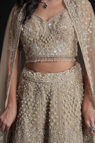 Women's Net Lehenga with Intricate Detailing