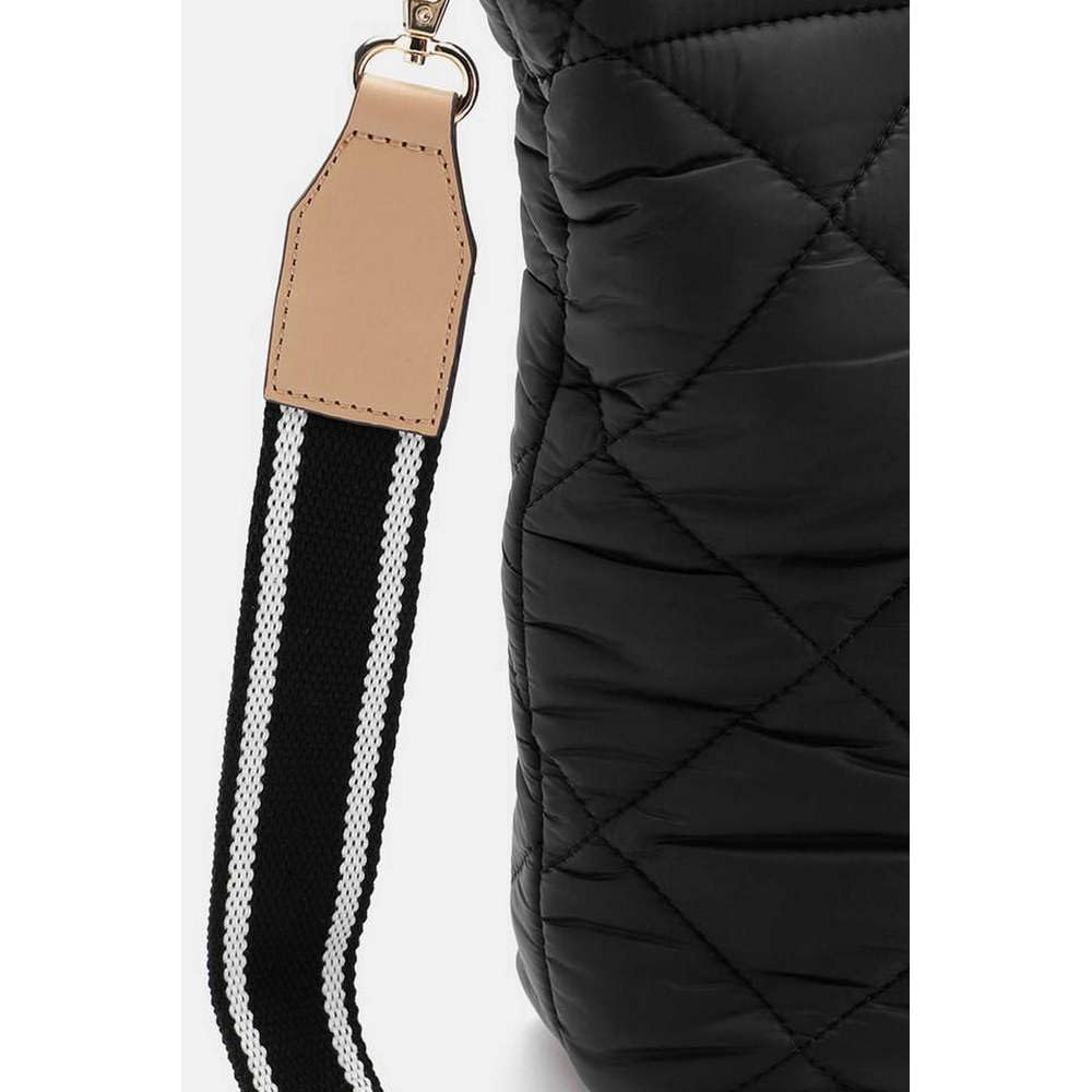 Anne Klein Solid Faux Leather Zipper Closure Women's Tote Bag (Black, XL)