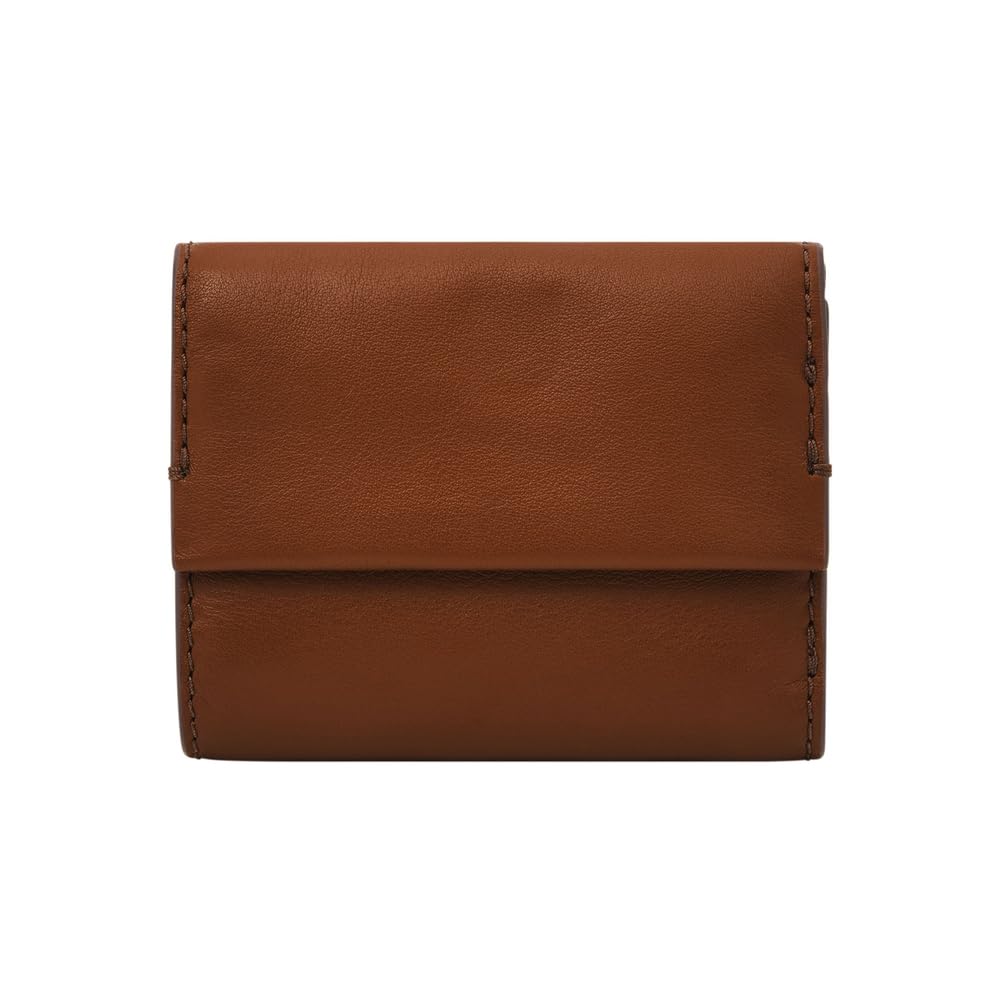 Fossil Women Leather Penrose Brown Card Case Sl8288200