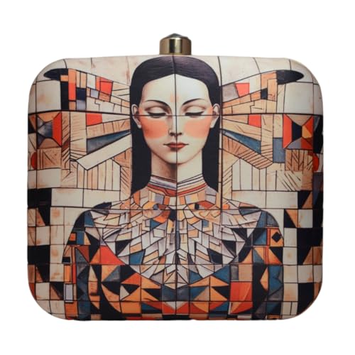 Artklim Egyptian Lady Printed Clutch